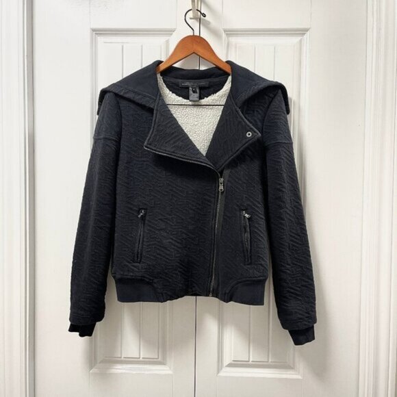 Marc by Marc Jacobs Cleo Quilted Fleece-Lined Jacket Black – S - Picture 1 of 15